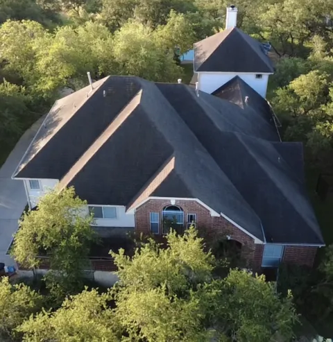 Before: roof replacement in Stone Oak